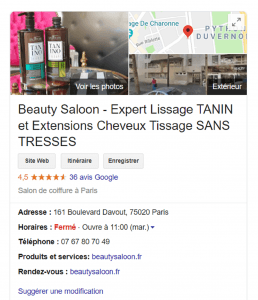 lissage tanin Paris